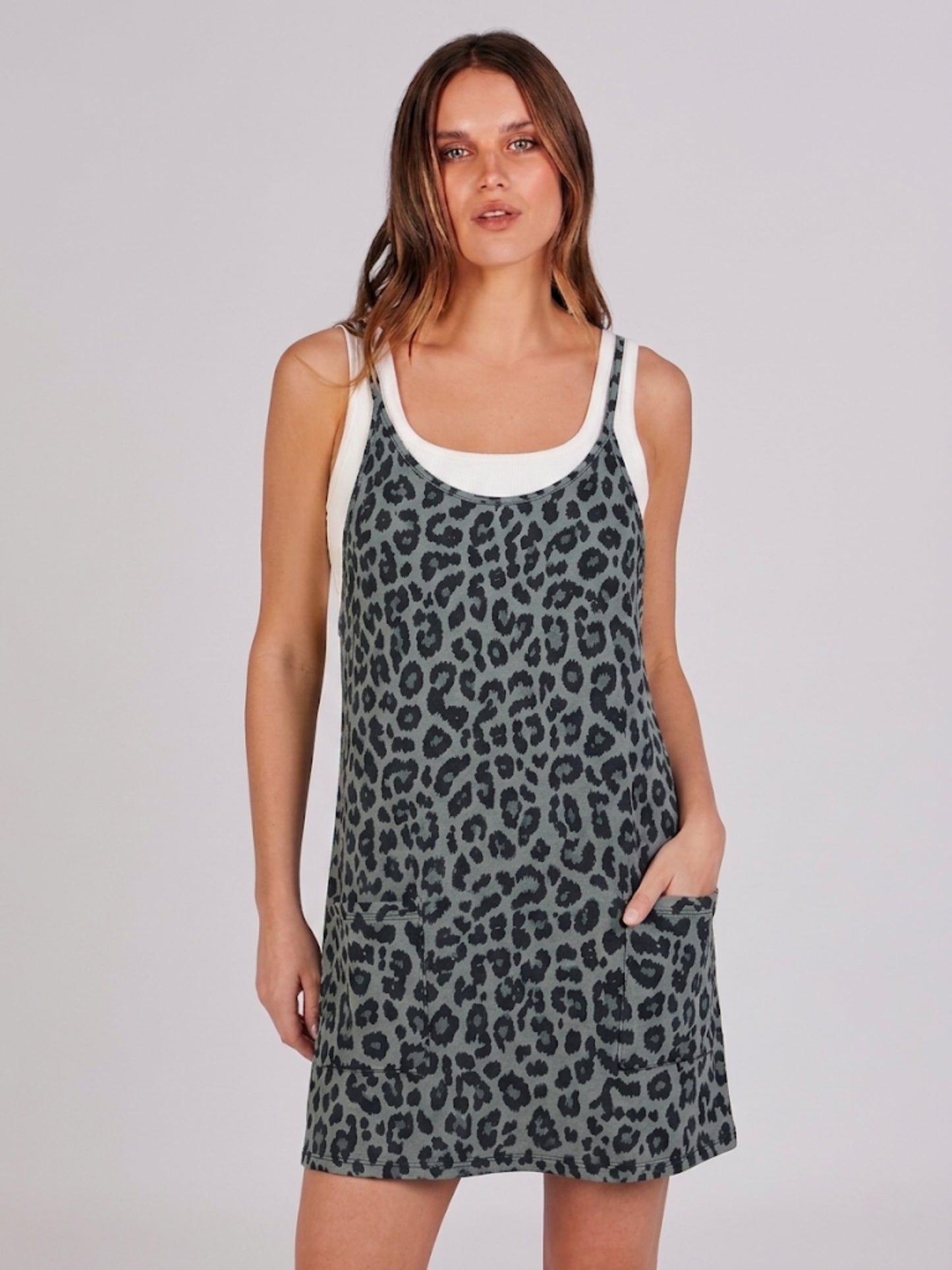 Hannah Leopard Romper