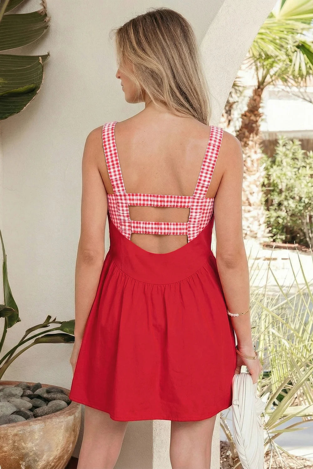 Josie Gingham Mini Dress