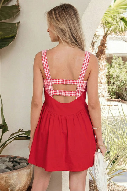Josie Gingham Mini Dress