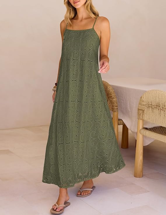 Pammie Boho Eyelet Dress